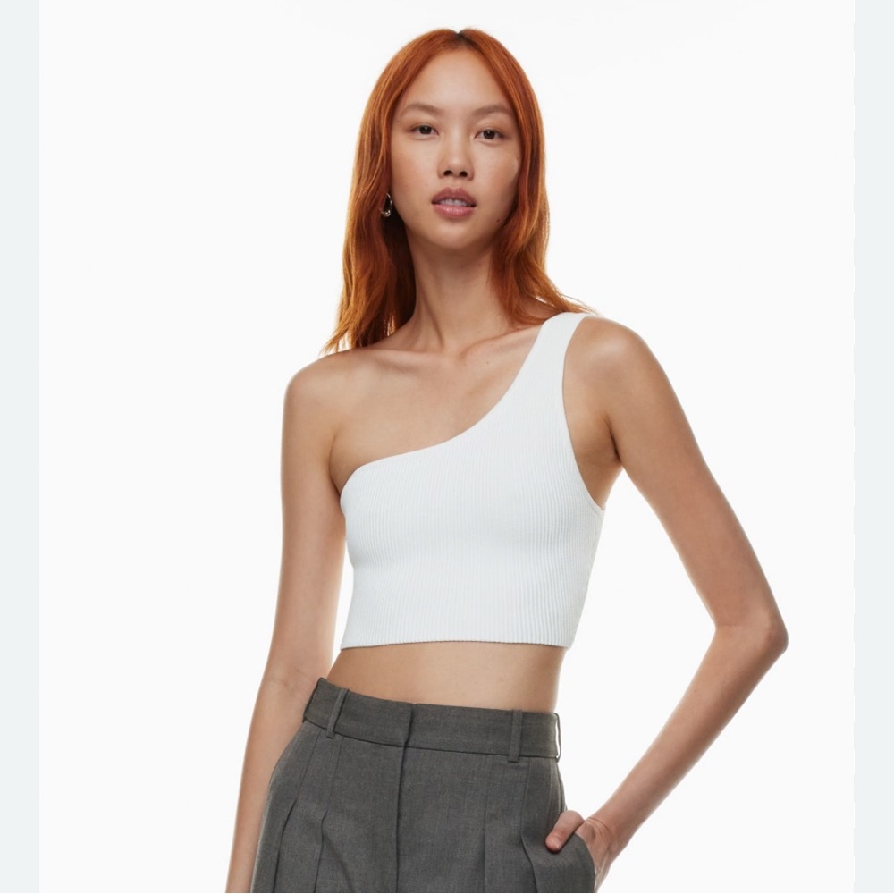 Babaton White Textured Top